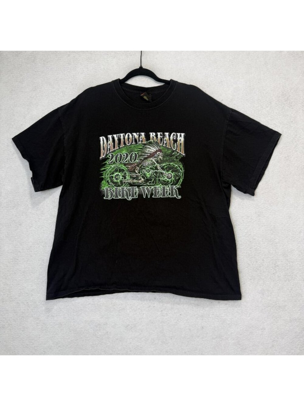 Hot Leathers Shirt Mens 2XL Black Daytona Beach Bike Week 2020 Skull Graphic Tee